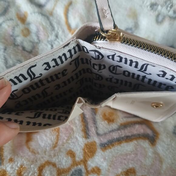 NWOT Juicy Couture Queen of Everything Zip Around Wallet Pink Black Cute Trendy - Picture 3 of 6